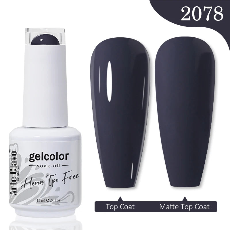 Arte Clavo HEMA TPO FREE Gel Nail Polish Jelly 15ml LED Nail Gel Hybrid Varnish Matt Top Base Coat Nail Art Gellak Primer