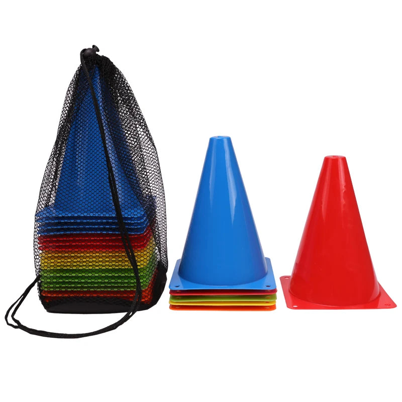 25PCS Hot Sale Colorful Marker Cones Soccer Agility Training Cones Football Marker Cones Cheap Price Portable Football