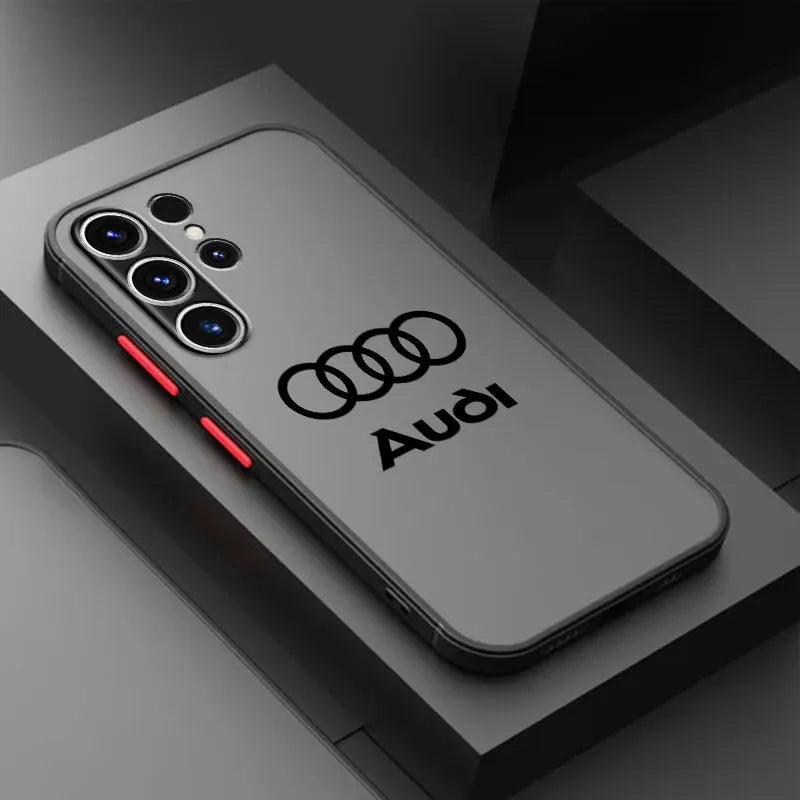 A-Audii-Brand Logo Soft shell Phone Case for Samsung Galaxy S10 S20 S21 FE S9 S22 Plus S24 S23 Ultra S25