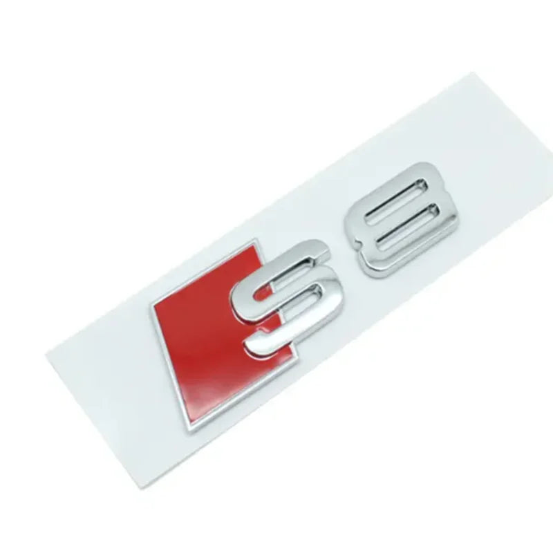Car Rear Trunk Emblem Logo Badge Sticker for audi S3 S4 S5 S6 S7 S8 Letter Number Emblem Sport S-Klasse Umbau