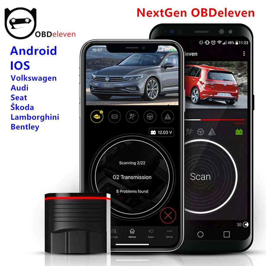 OBDeleven OBD11 Nextgen Device OBD 11 For BMW for Volkswagen VW/Audi/Skoda for OBD11 IOS+Android OBD2 Scaner Diagnostic Tool