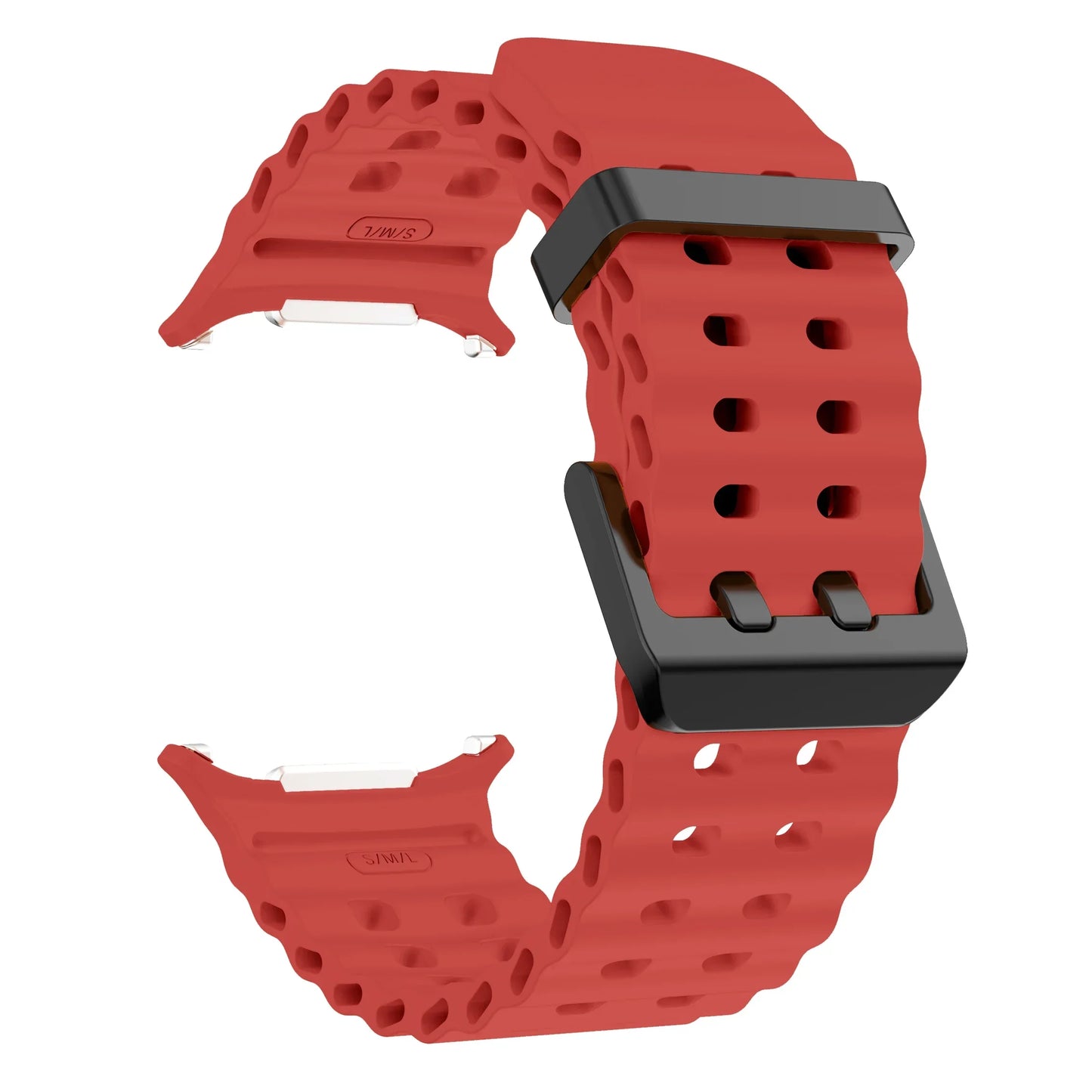 NEW Marine Silicone Strap for Samsung Watch Ultra 47mm Bracelet No Gaps Sport Two-tone Band for Galaxy 7 Ultra Watchband Straps