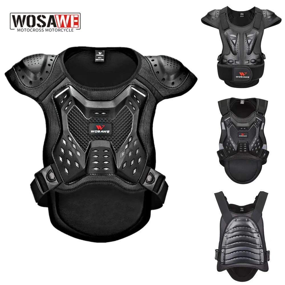 Motorcycle Jacket Adult Chest Back Protector Moto Body Armor Guard