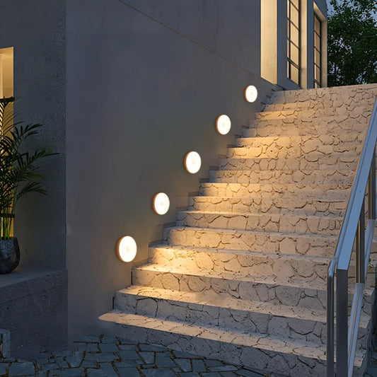 3pcs Motion Sensor Night Lights in Warm White/Cold White - Adjustable Brightness, Automatic On/Off, Ideal for Bedside, Stairs, U