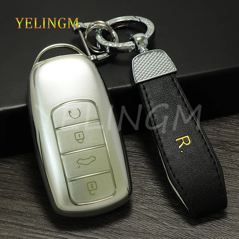 New TPU Car Remote Key Case Cover Protector for Chery Tiggo 8plus Tiggo 8 New 5 Plus 7pro Max Omoda 5 C5 Accessories