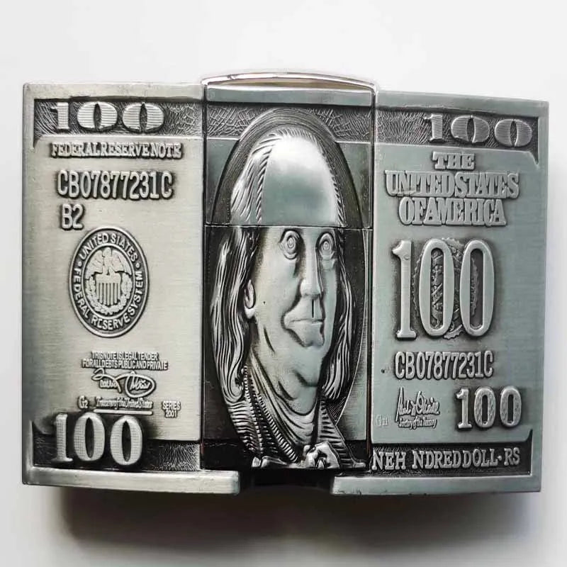 Poker PlayCard series Kerosene Lighter belt buckle, popular in Europe and America