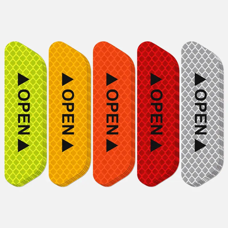 Car Door Reflective Sticker Safety Opening Warning Reflective Tape Car Accessories Interior Exterior Reflector