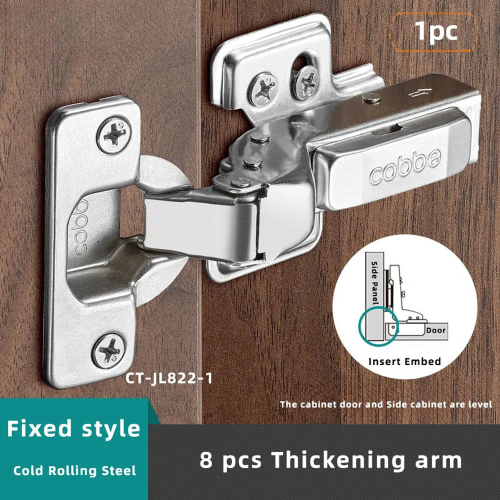 1pc Furniture Cabinet Hinge Cold Roll Steel Door Hydraulic Hinges Damper Buffer Soft Close For Kitchen Furniture Hardware