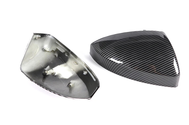 Carbon Fiber Glossy Black Replacement Rearview Side Mirror Cover Cap For Audi TT TTS RS TTRS MK3 8S 15-23 R8 2016-23 Replacement