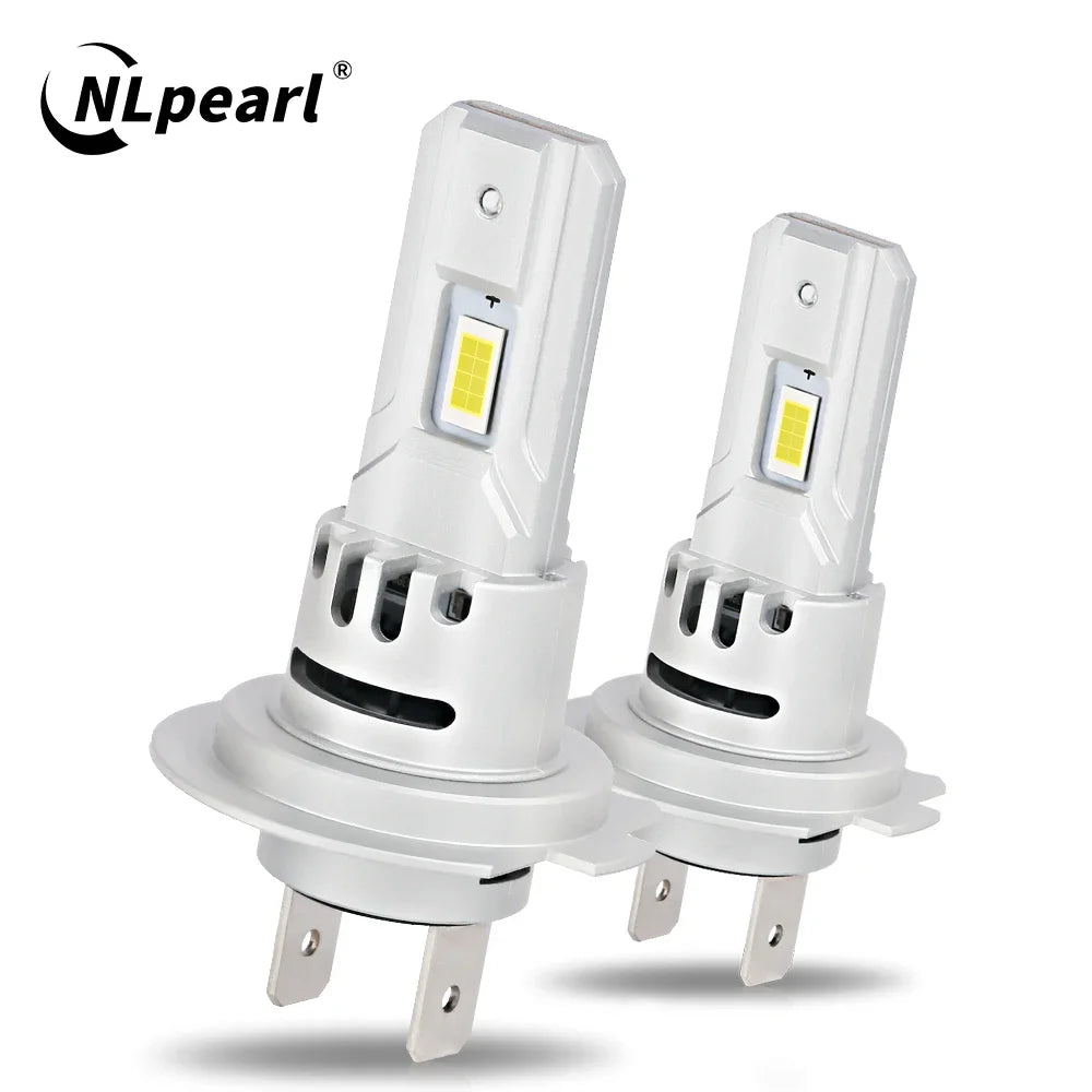 2PCS H7 Led Headlight Bulbs 80W 20000Lm Super Bright light Wireless Mini Car Led Headlight BulbsWith Fan 6000K Fog light