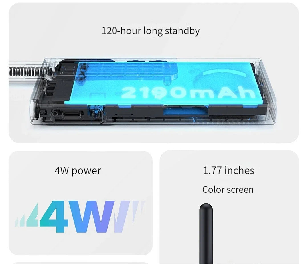 XIAOMI Walkie Talkie 2S 1.77"Color Screen 4W Power 120-hour Standby Dual Mode 5km Call Distance IP54 Outdoors Security Intercom