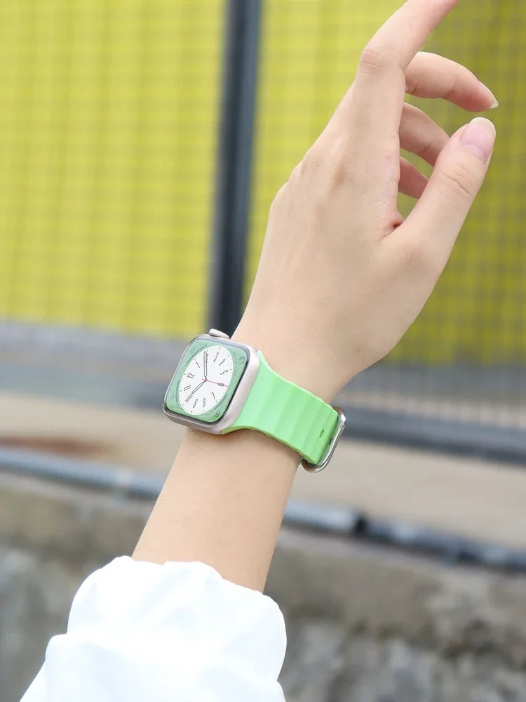 Ocean Band for Apple watch Ultra Series 10 9 7 8 5 6 SE 49mm 45mm 46mm 42mm 44mm 40mm 41mm Silicone bracelet correa iWatch Strap