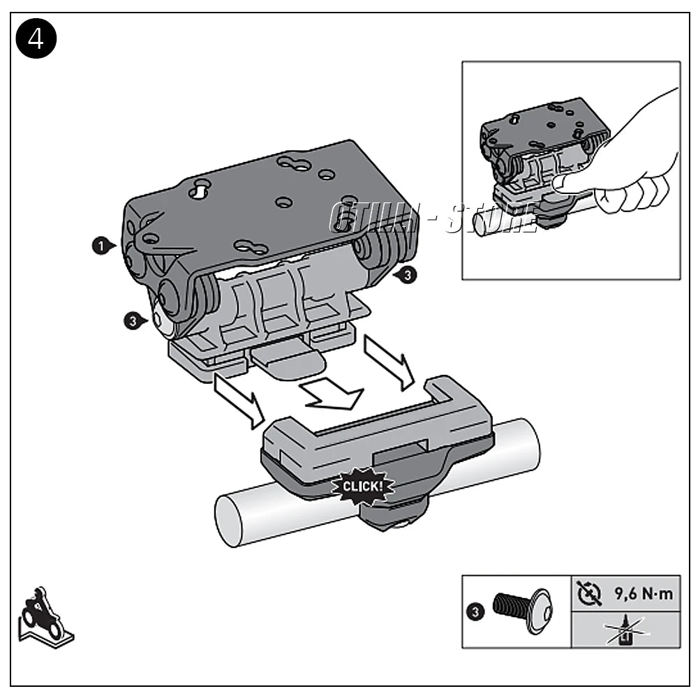 For Honda NX400 NX 400 NX500 Nx 500 2024 Motorcycle Accessories Phone Holder Bracket GPS Navigation Bracket Mounting 13/16mm Rod