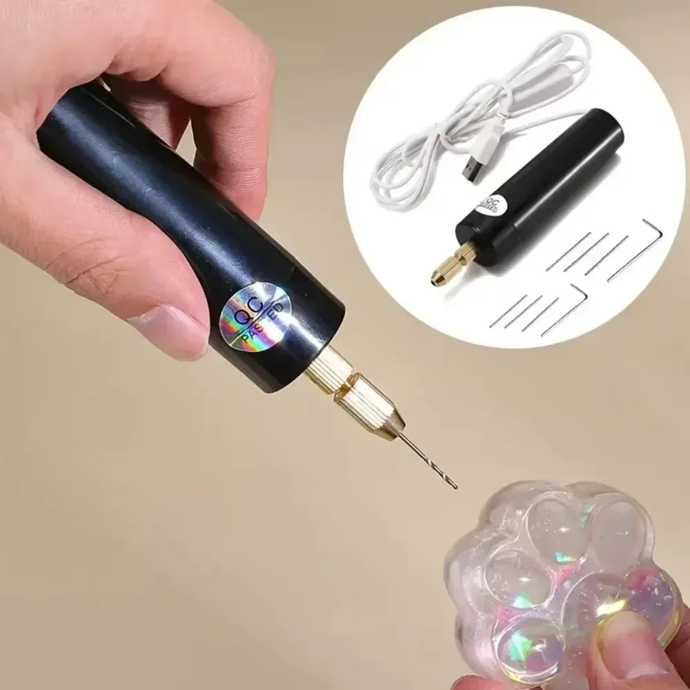 Electric USB Mini Drill 5 Pieces Set USB Drill Rotary Tools USB Engraver Pen Drilling Jewelry Tools With Drill Bits Power Tools