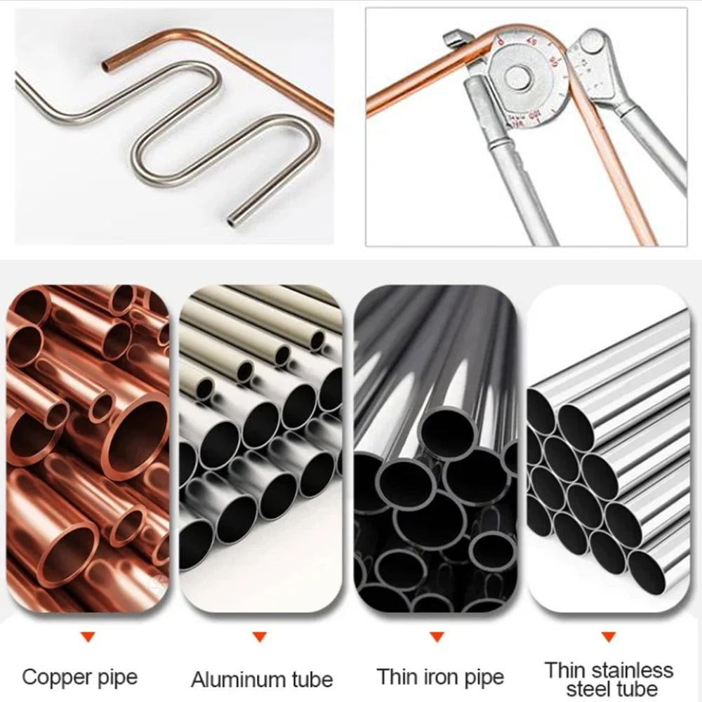 180 ° Tube Bender 8/10mm O.D.TUBING 0-180 Degrees Stainless Steel Pipe Bender and Tube Bending Manual Machine Tools