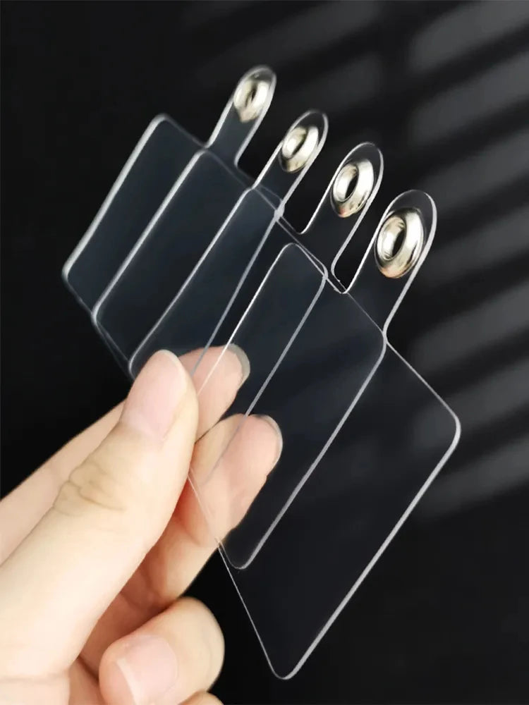 1-100PCSTransparent Flexible Mobile Phone Lanyard Cads Mobile Phone Universal Lanyard Transparent Lanyard Sticker Strap Clip Pen
