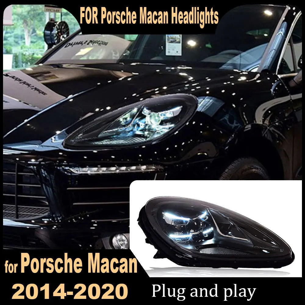 Car Light LED Headlights for Porsche Macan 2014 2015 2016 2017 2018 2019-2022 Headlamp Assembly DRL Turn Signal Car Accessories