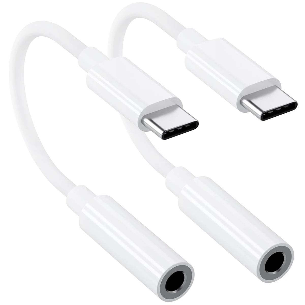 1-2Pcs Type C To 3.5 mm Aux Adapter Jack Audio Cable for Huawei Xiaomi Redmi POCO Sumsang Aux Cable for iPhone 16 15 Serives