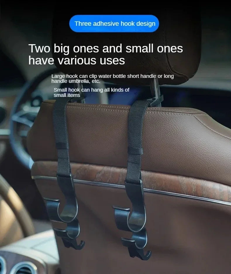 2Pcs car multifunctional rear seat trunk hooks seat backrests umbrella brackets car accessories travel accessories