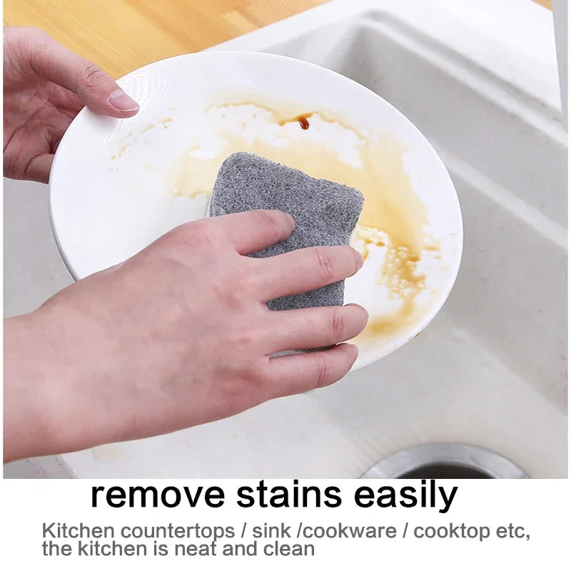 20/30pcs Dishwashing Sponge Kitchen Nano Emery Magic Clean Rub Pot Rust Focal Stains Sponge Removing Kit Cleaning Brush Sponges