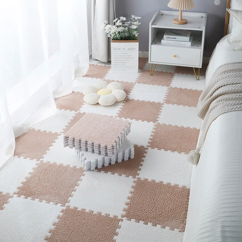 Eva Foam Puzzle Carpet Soft Plush Children's Mat Baby Toys Baby Play Mat In Children's Room Keep Warm Playmat