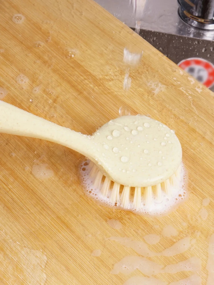 1PC/3PCS Pan Brush With Handle Kitchen Household Clean Non-Stick Oil Brush Pan Brush With Long Handle Scrub Dish Brush