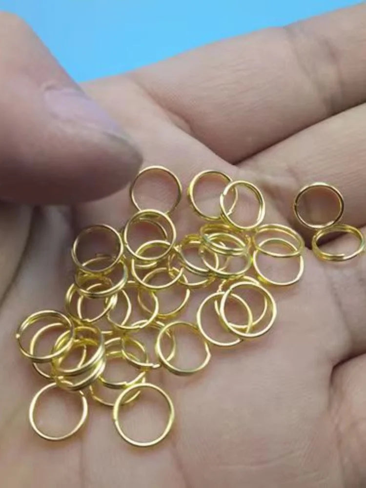 200pcs/lot 4 5 6 8 mm Open Jump Rings Double Loops Split Rings Connectors Supplies For DIY Jewelry Making