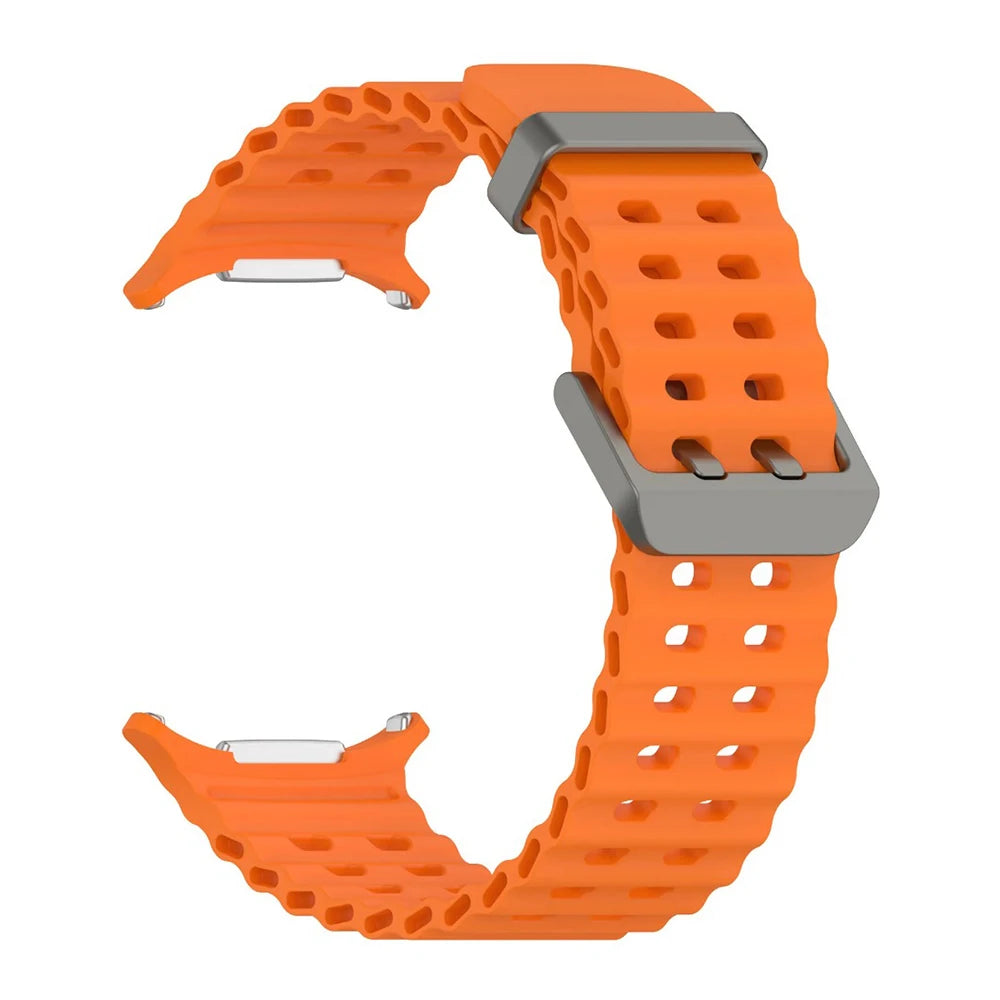 Ocean Strap for Samsung Galaxy Watch Ultra 2025 Sports Silicone Band for Galaxy Watch 8-7 Ultra 47mm Official Original Wristband