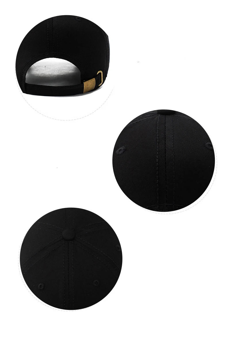Three Horizontal Lines Embroidery Baseball Caps Spring and Autumn Outdoor Adjustable Casual Hats Sunscreen Hat