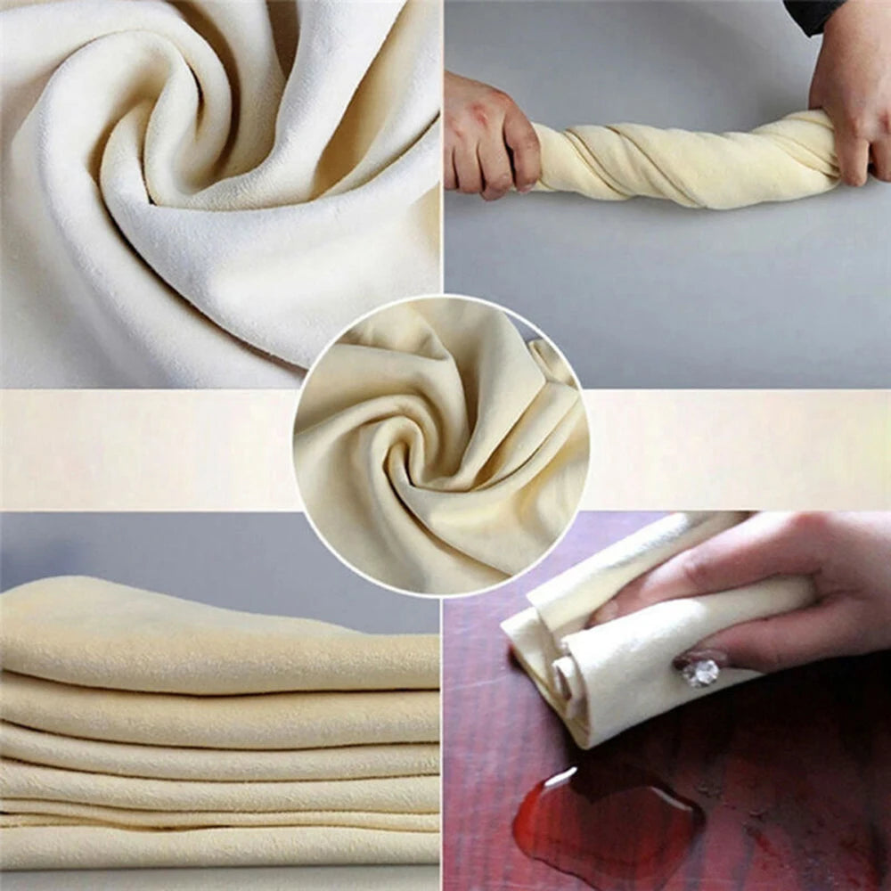 Car Towel Chamois Leather Cleaning Cloth Car Washing Towel Water Absorbent Rag Car Cleaning Towels Drying Washing Cloth 60x40cm