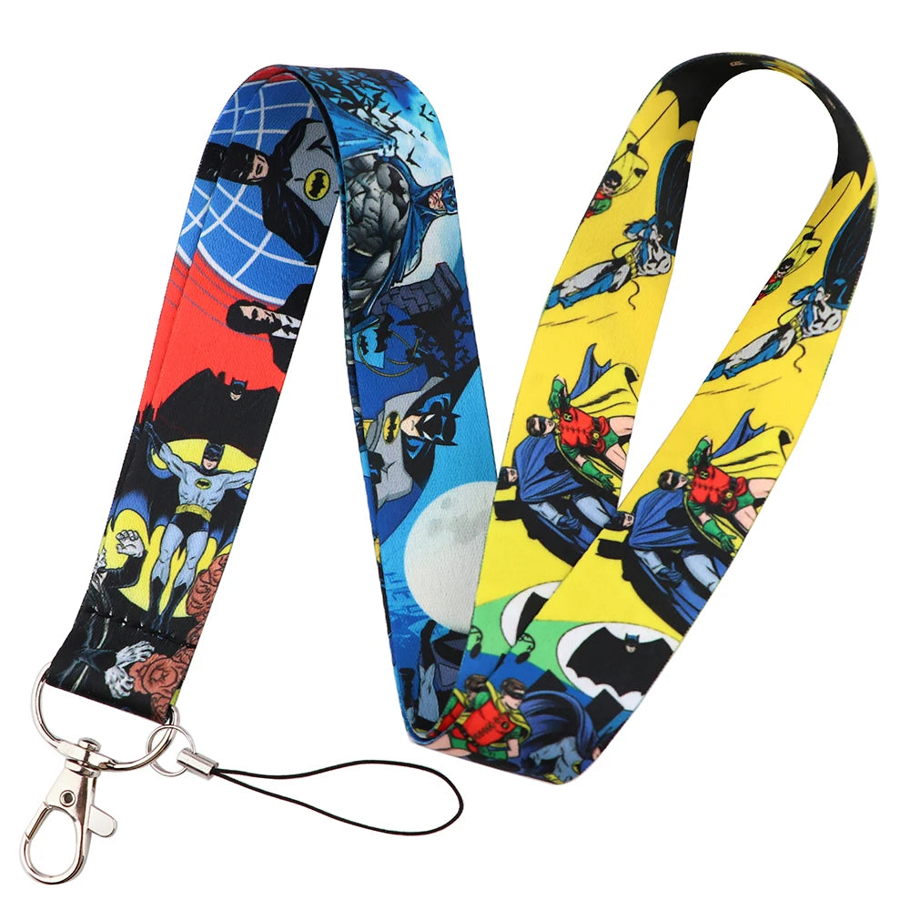 KKZ004 Mickey&Minnie Stitch Lanyard For Keys Keychain Badge Holder ID Credit Card Pass Hang Rope Lariat Phone Charm Gift