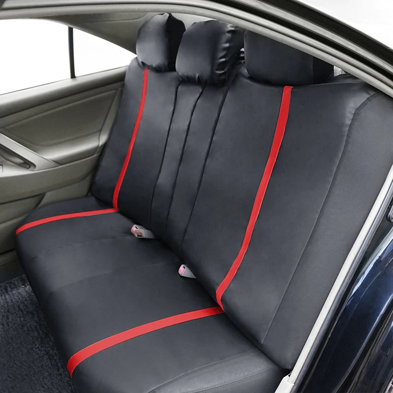 AUTOPLUS Universal Car Seat Covers Artificial Leather Bright Sheet With 3 Zipper Car Accessories Interior Seat Cushion Protector