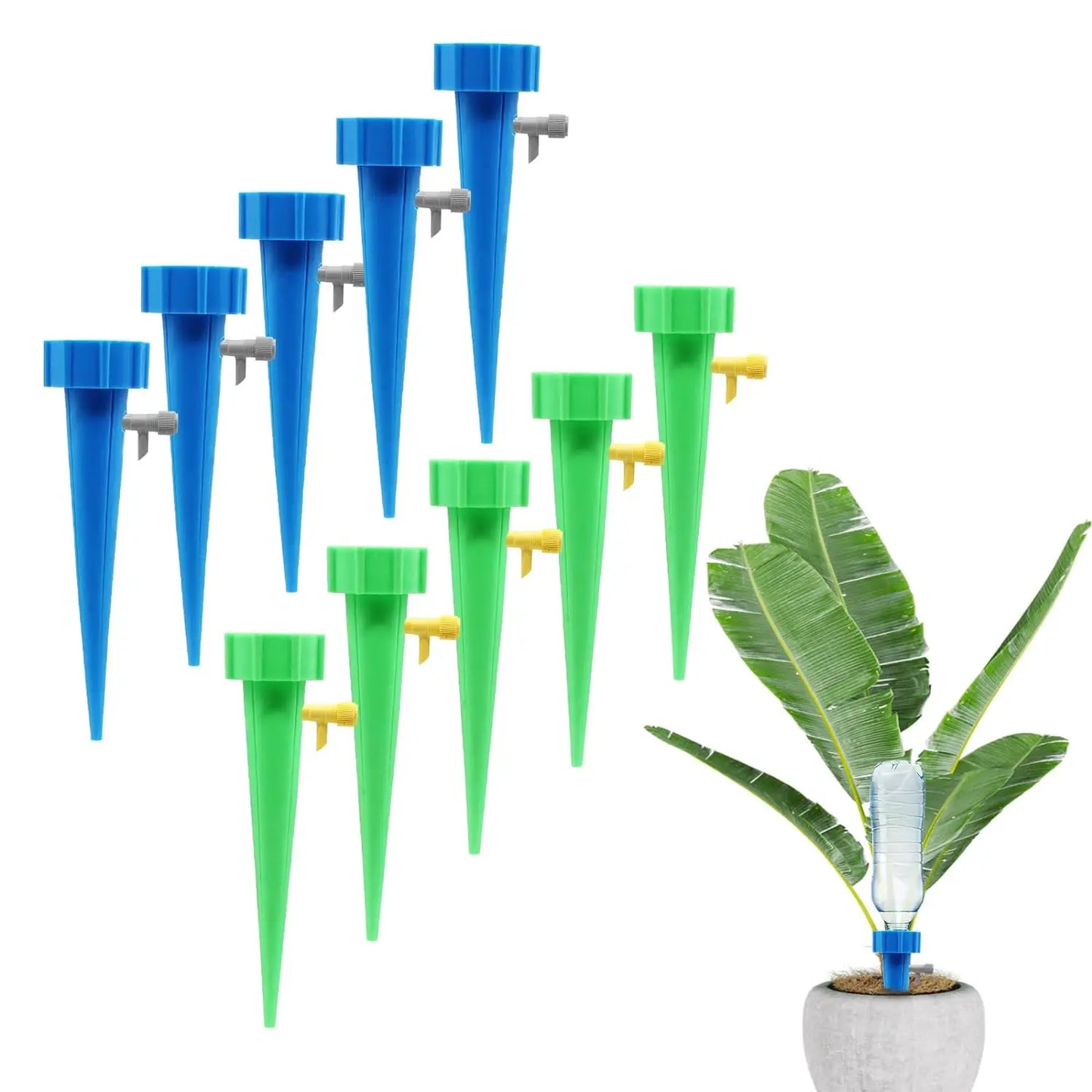 10Pcs/5pcs Self-Watering Kits Automatic Waterers Drip Irrigation Indoor Plant Watering Device Plant Garden Gadgets Creative