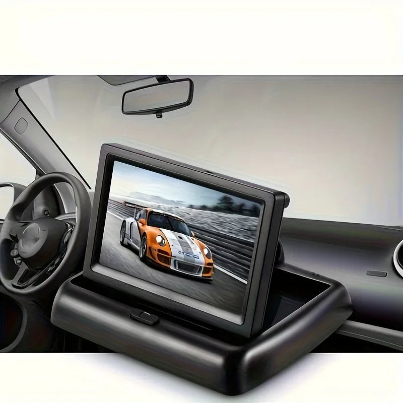 Easy-To-Install 4.3inch Led Night Vision Car Reversing Camera with Foldable Lcd Display - Enhance Reversing Safety