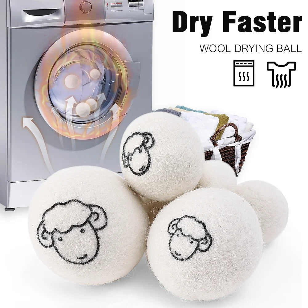 3Pcs Antistatic Special Anti-Winding Of Wool Household Drying Ball Reusable Washing Hine Parts 6Cm
