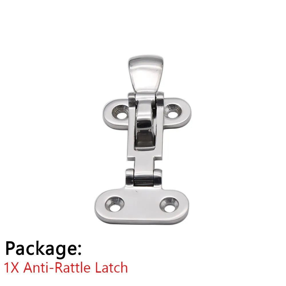 1pc Marine Boat Stainless Deck Lock Down Clamp Deck Hasp Locker Anti-Rattle Latch Fastener marine hardware laundry chute gate