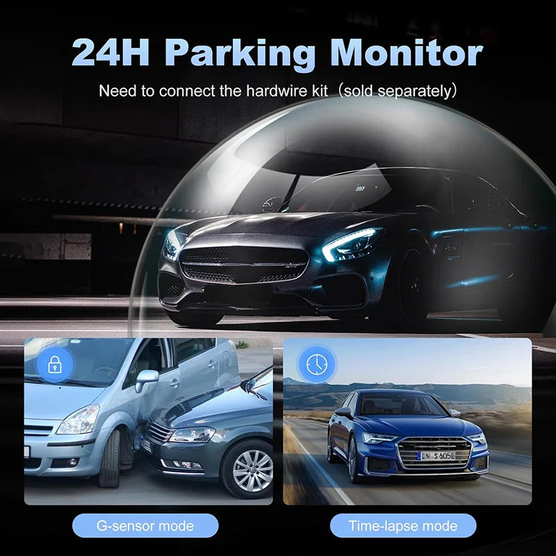 360 Degree 4Channel Car Dvr WIFI Video Recorder 1080P dashcam 24h Parking Monitor Rear View Camera Night Vision car recorder