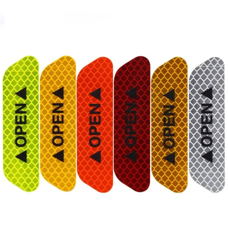 Car Door Reflective Sticker Safety Opening Warning Reflective Tape Car Accessories Interior Exterior Reflector