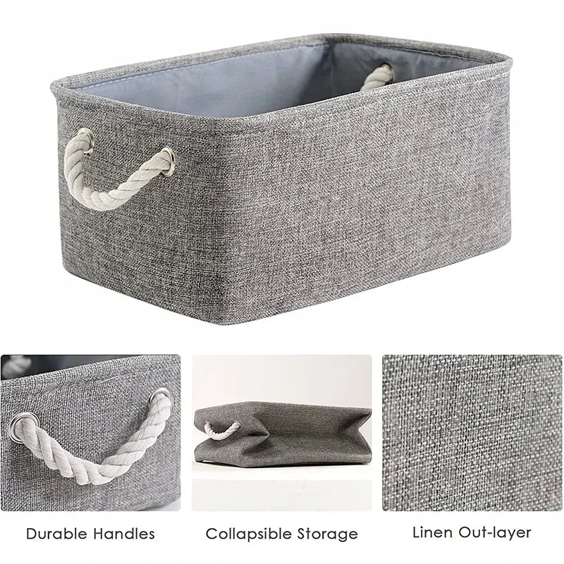 Sundries Storage Basket Cabinet Storage Box Laundry Basket for Toys Clothes Socks Book Organizer Multi-functional Storage Tool