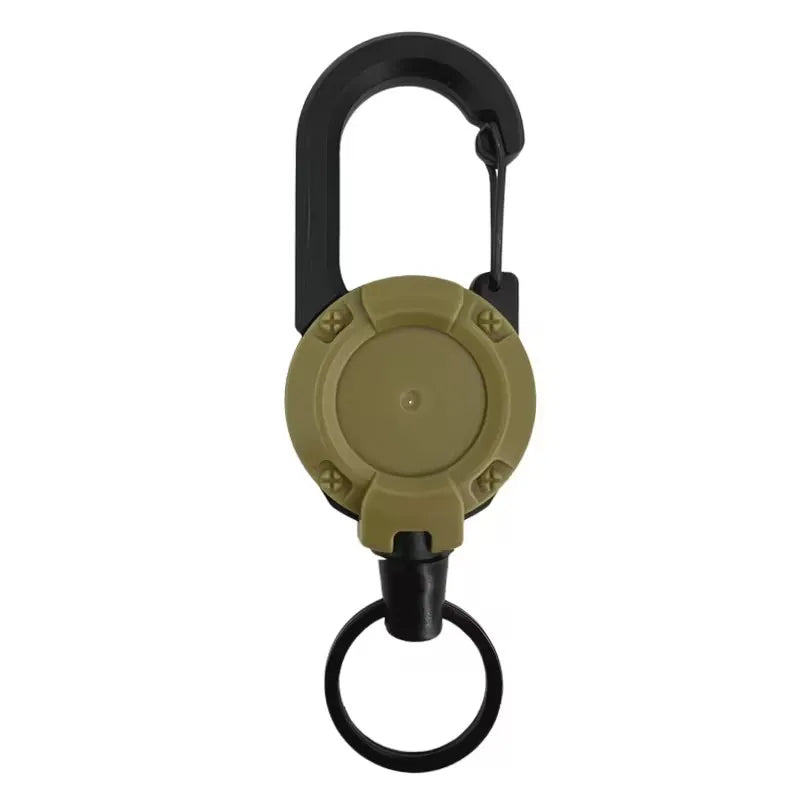 Retractable Keychain Wire Rope Elastic Pull Rope Easy Pull Buckle Anti-lost Extension Cord High Rebound Easy Pull Key Chain