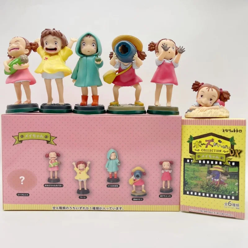 New Arrival  Anime Cute movie Character Fireflies girl and Ponyo PVC figure Model Desktop Decoration Kids Toys Birthday Gifts