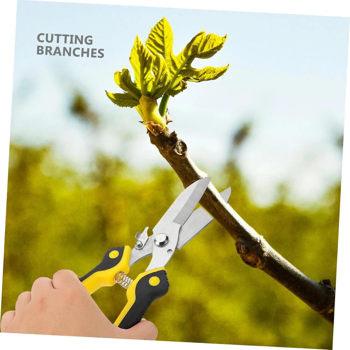 1pc Professional Multi-Functional Stainless Steel Garden Scissors, Industrial Pruning Shears, Ideal DIY Gift