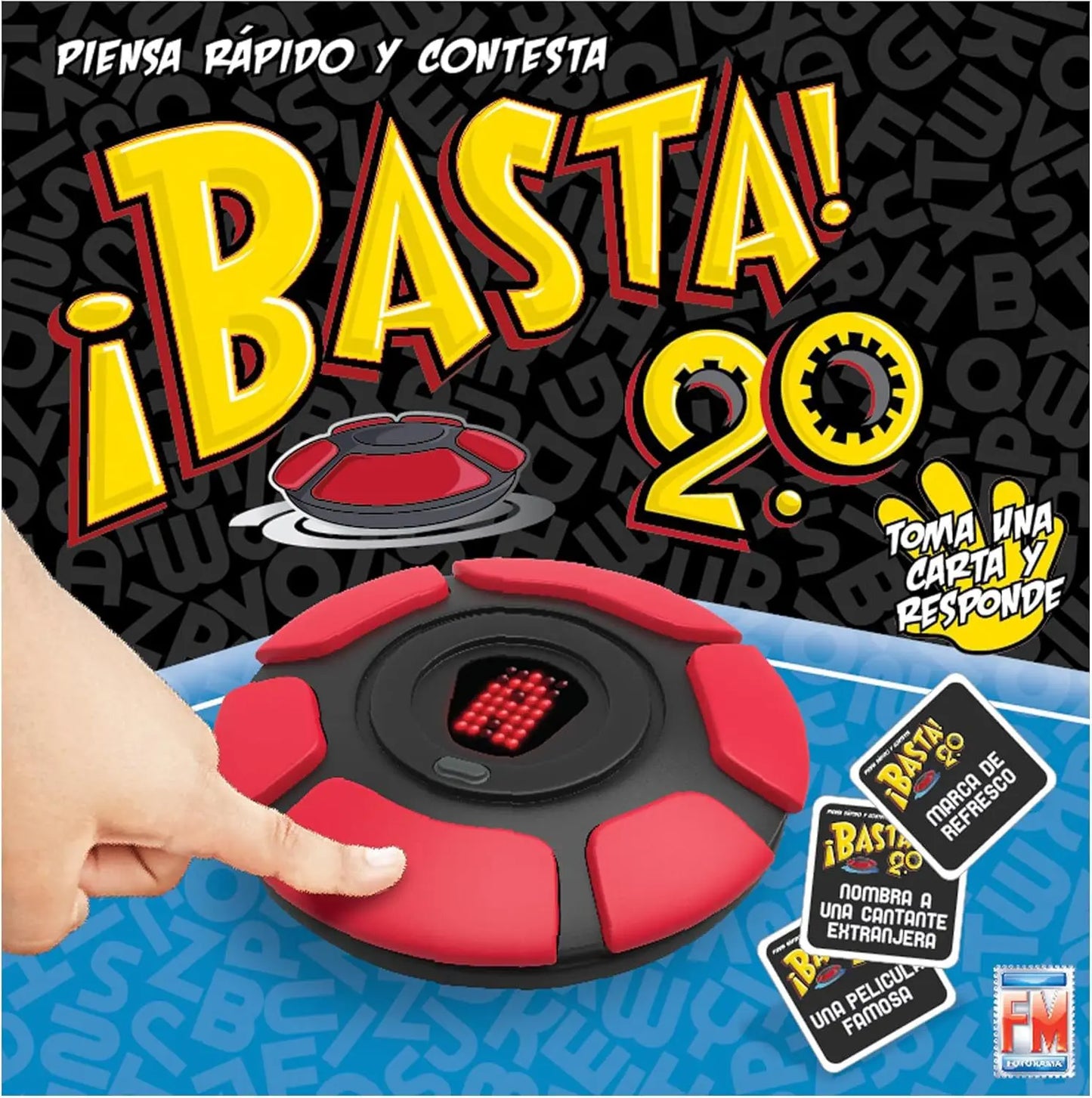New Basta Spanish Tapple Word Game - English Tapple Games Version Quick Thinking Letter Pressing Board Family Children's Game