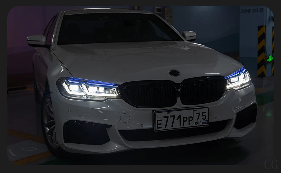 Car Styling Head Lamp for BMW 5 Series G30 Headlights 2017-2021 Headlight LED DRL Signal Projector Lens Automotive Accessories