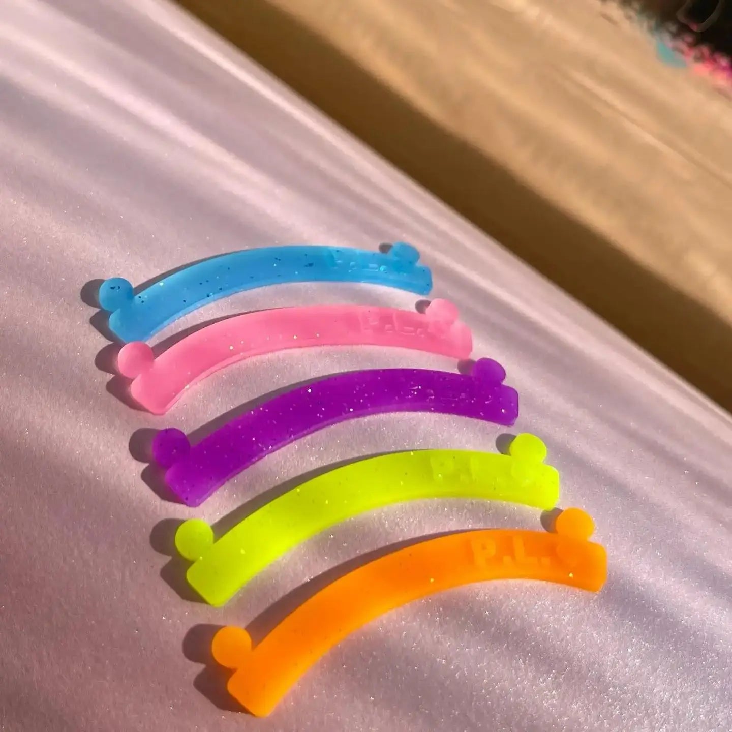 Libeauty 5 Colors Silicone Eyelash Rods Ribbon Soft Colorful Lash Lift Ribbon Perm Multi-Functional Eyelash Lifting Makeup Tools