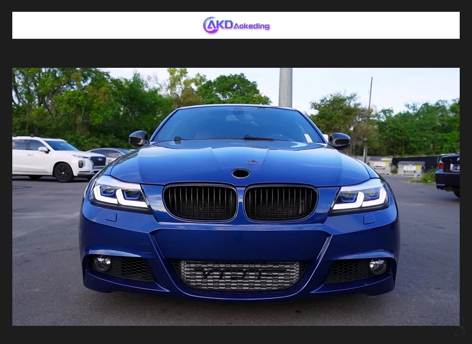 AKD Auto Styling BMW E90 3 Series 2005-2012 Headlight Assembly Upgrade Latest G28 Design Dynamic Signal Light LED Headlight Acce