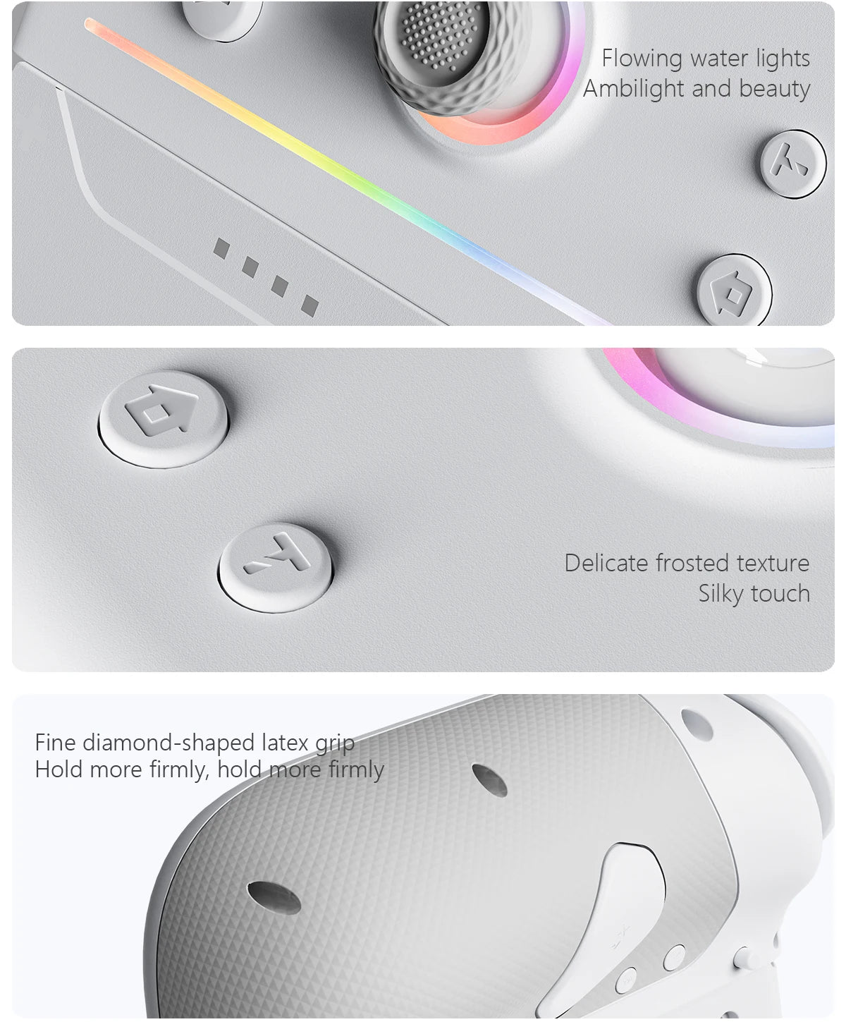 LinYuvo Wireless Switch Controller KS52 for Nintendo NS/OLED,Wireless Joypad Controller with Adjustable Vibration&Large Battery