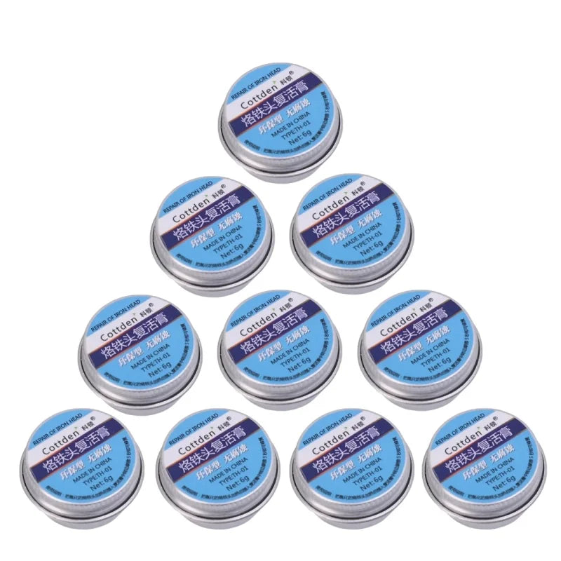 5/1Pcs Soldering Iron Tip Refresher Non-stick Tin Solder Cream Clean Paste for Oxide Head Resurrection Oxidative Activator