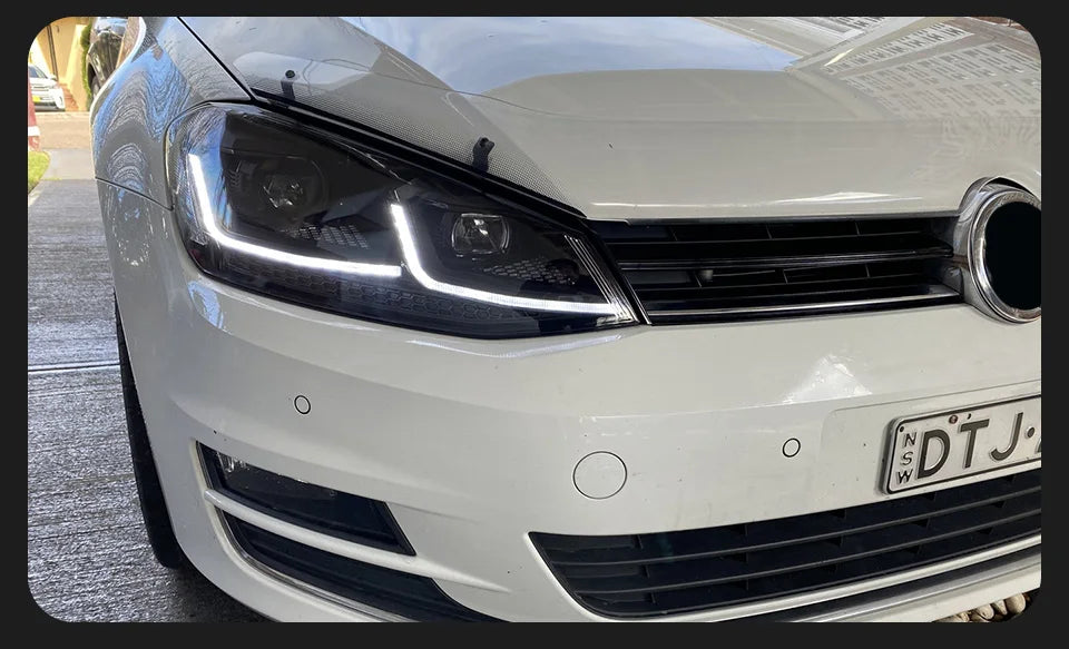 Auto Parts For VW Golf 7 MK7 GTI Headlights 2013-2017 Upgrade golf 7.5 styling LED DRL Dual Projector Car Accesorios Modified