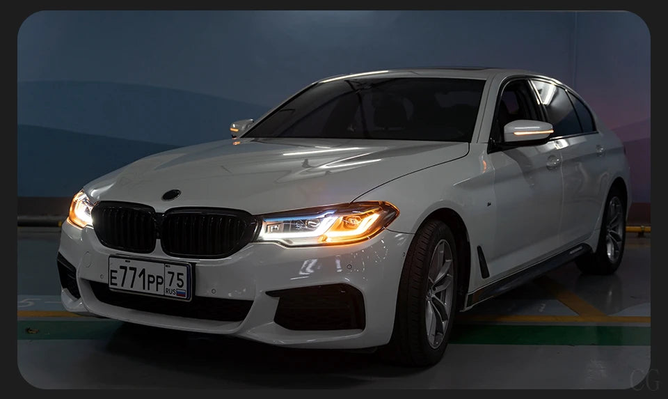 Car Styling Head Lamp for BMW 5 Series G30 Headlights 2017-2021 Headlight LED DRL Signal Projector Lens Automotive Accessories